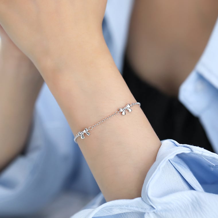 オリジナル リボン ブレスレット レディース アクセサリー ジュエリー