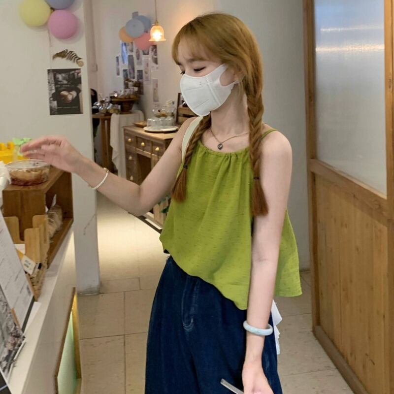 グリーンブラウス サマーノースリーブバックショート 夏物 1号婦人81618773161