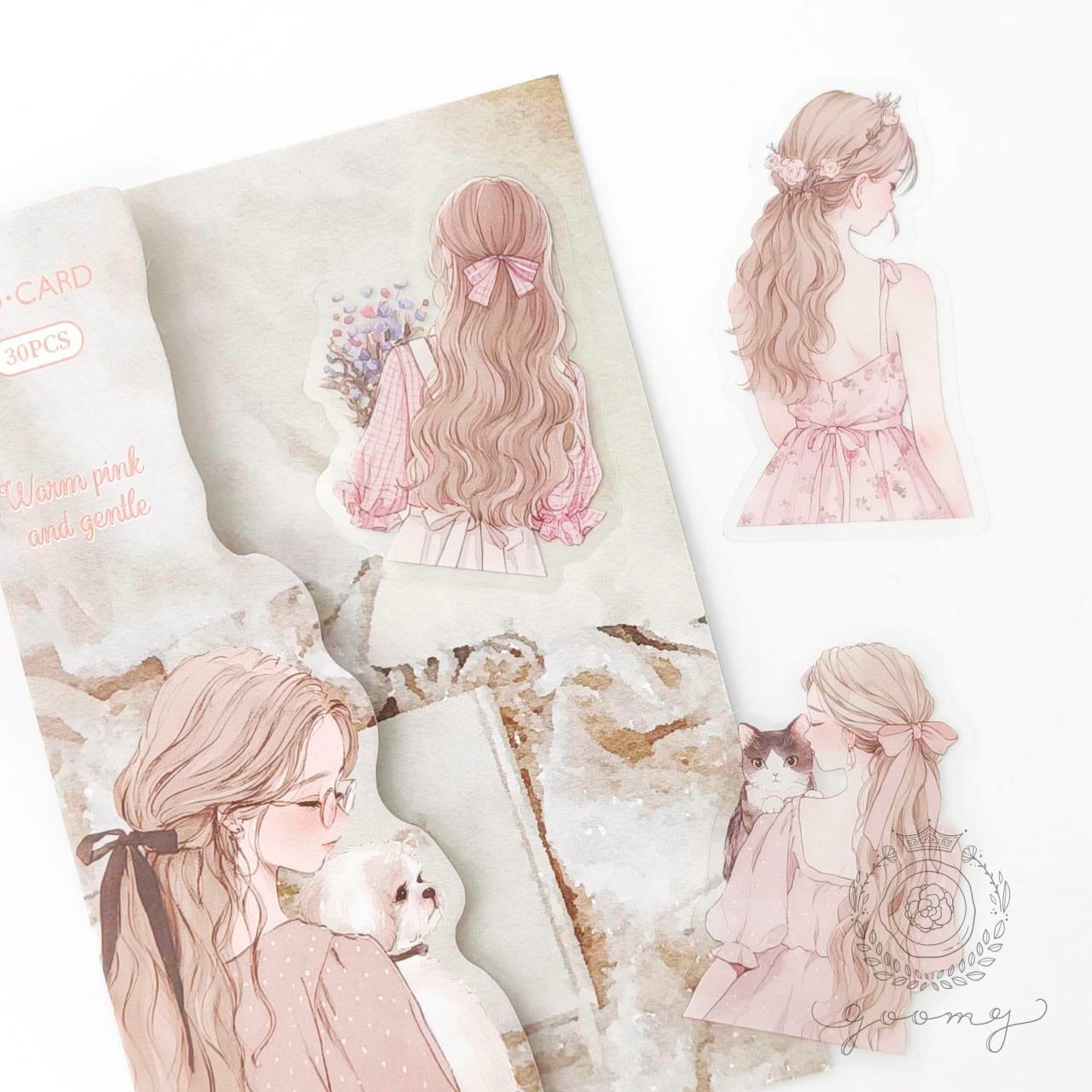 再入荷】後ろ姿イラストシール 1 <S1160> | goomy