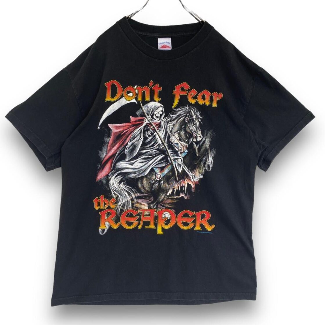 希少！アメリカ古着 スカル 死神 半袖Tシャツ サイズL