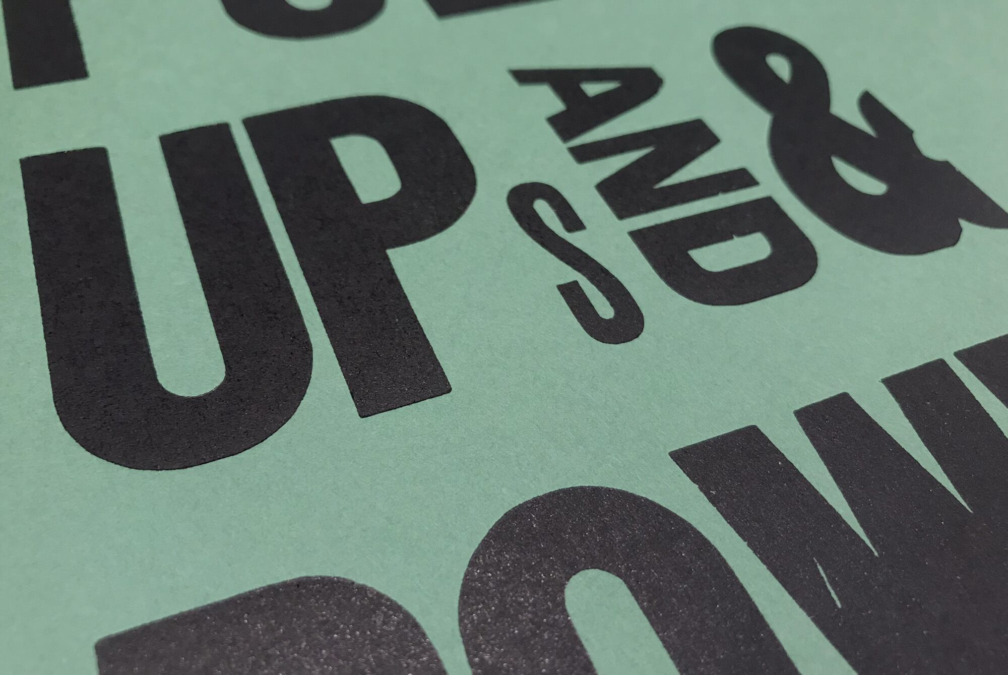 人生山凸あり谷凹あり | NINE LETTERPRESS