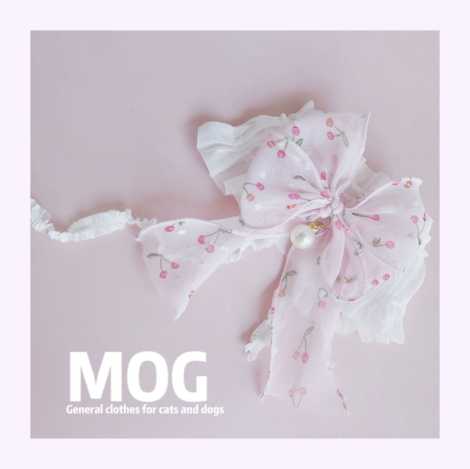 Cherry Lace エプロン from MOG 猫 リボン チョーカー すたい 付け襟