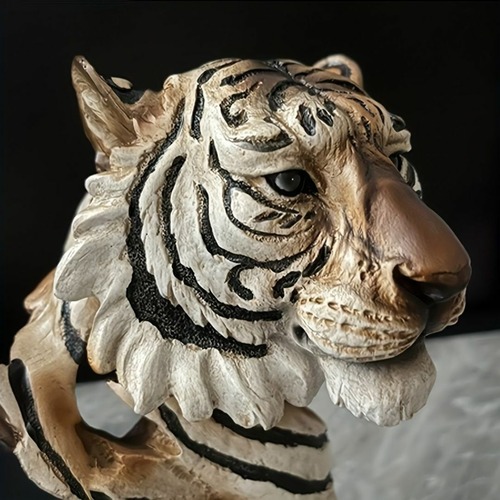 レトロなトラ像の置物 タイガーヘッド 装飾 男性へのプレゼント 部屋の装飾