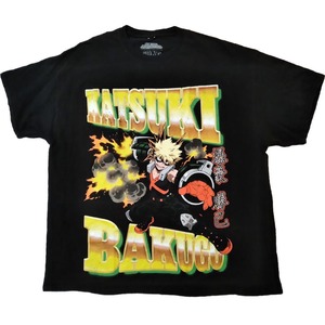僕のヒーローアカデミア　ヴィンテージ加工Tシャツ　XL　アニメT　海外公式 *