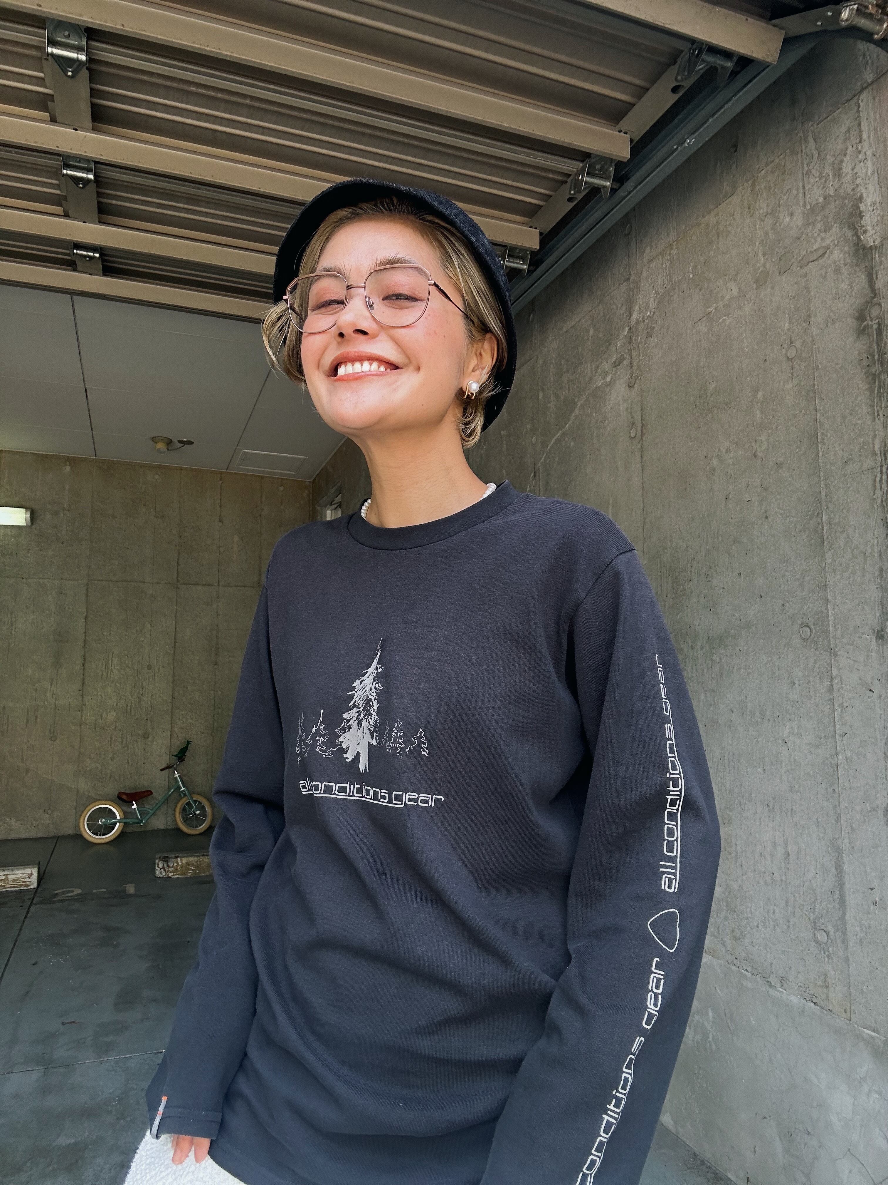 (CS1420)90’s OLD NIKE ACG printed long sleeve T-shirt