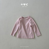 韓国子供服 / LALALAND / 26Autumn / ベベ ストライプ もちもちTシャツ / 秋服 / ベビー *6M~18M*