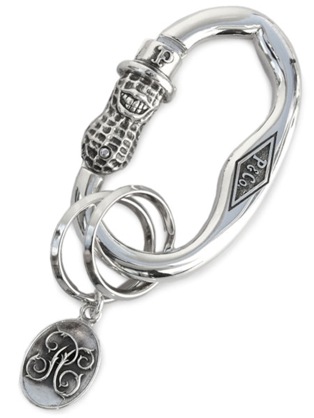 PEANUTS CARABINER SILVER