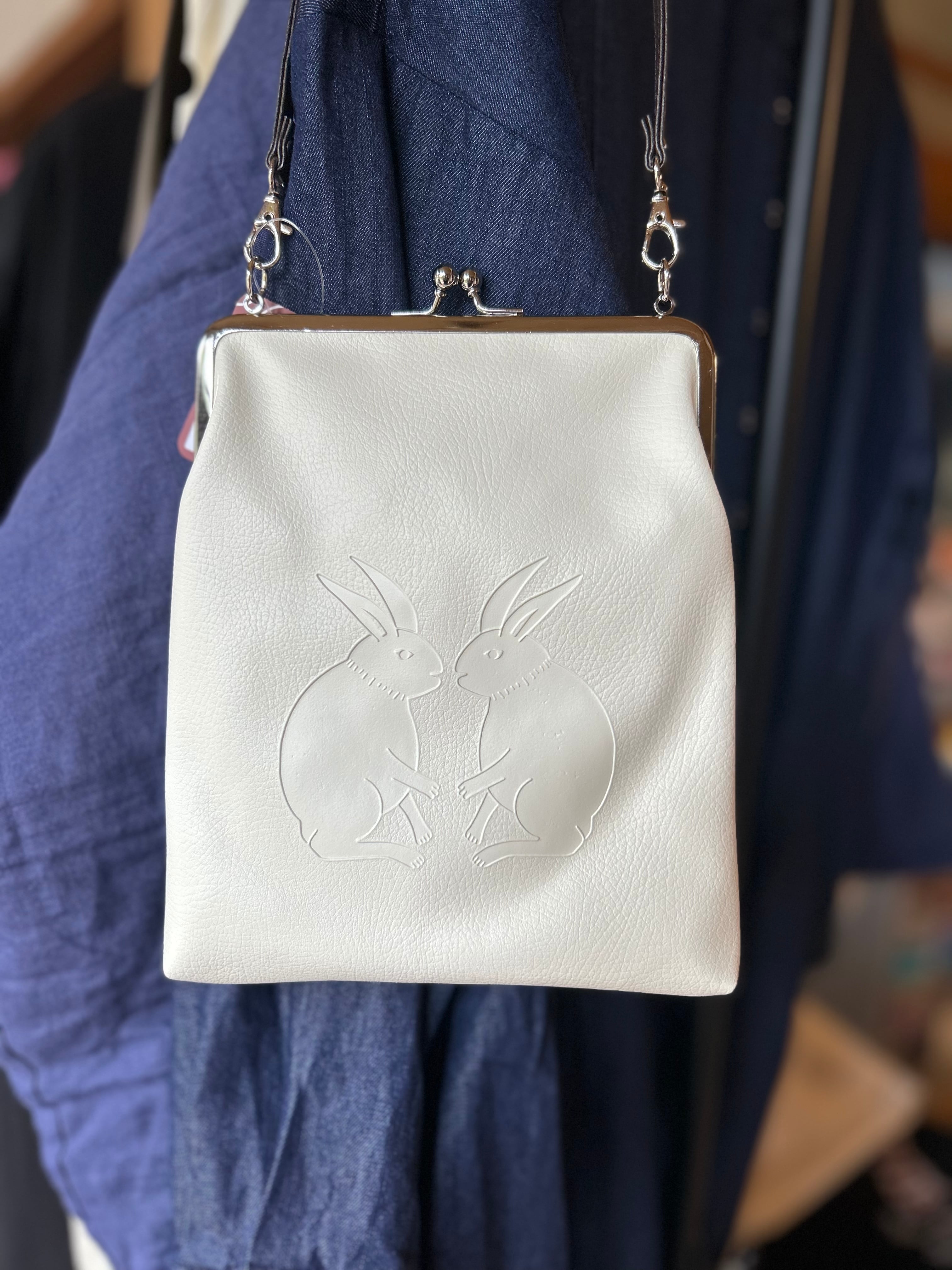 日本製】【カヤ】うさぎがま口ハンドバッグ アカ | Atelier Citron