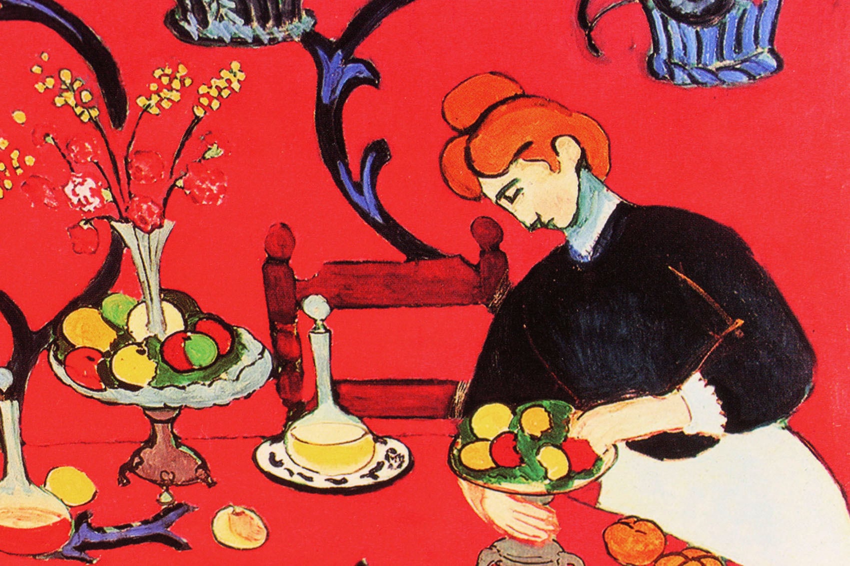 アンリ マティス「赤い部屋」額縁4色選択可能 作品証明書 展示用フック