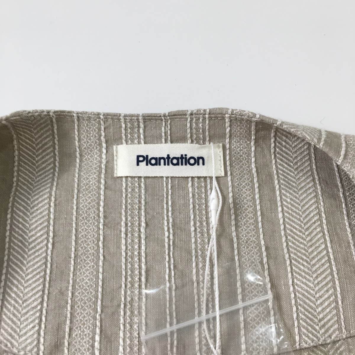 新品　プランテーション　Plantation 麻　ピンストライプリネンジャケット