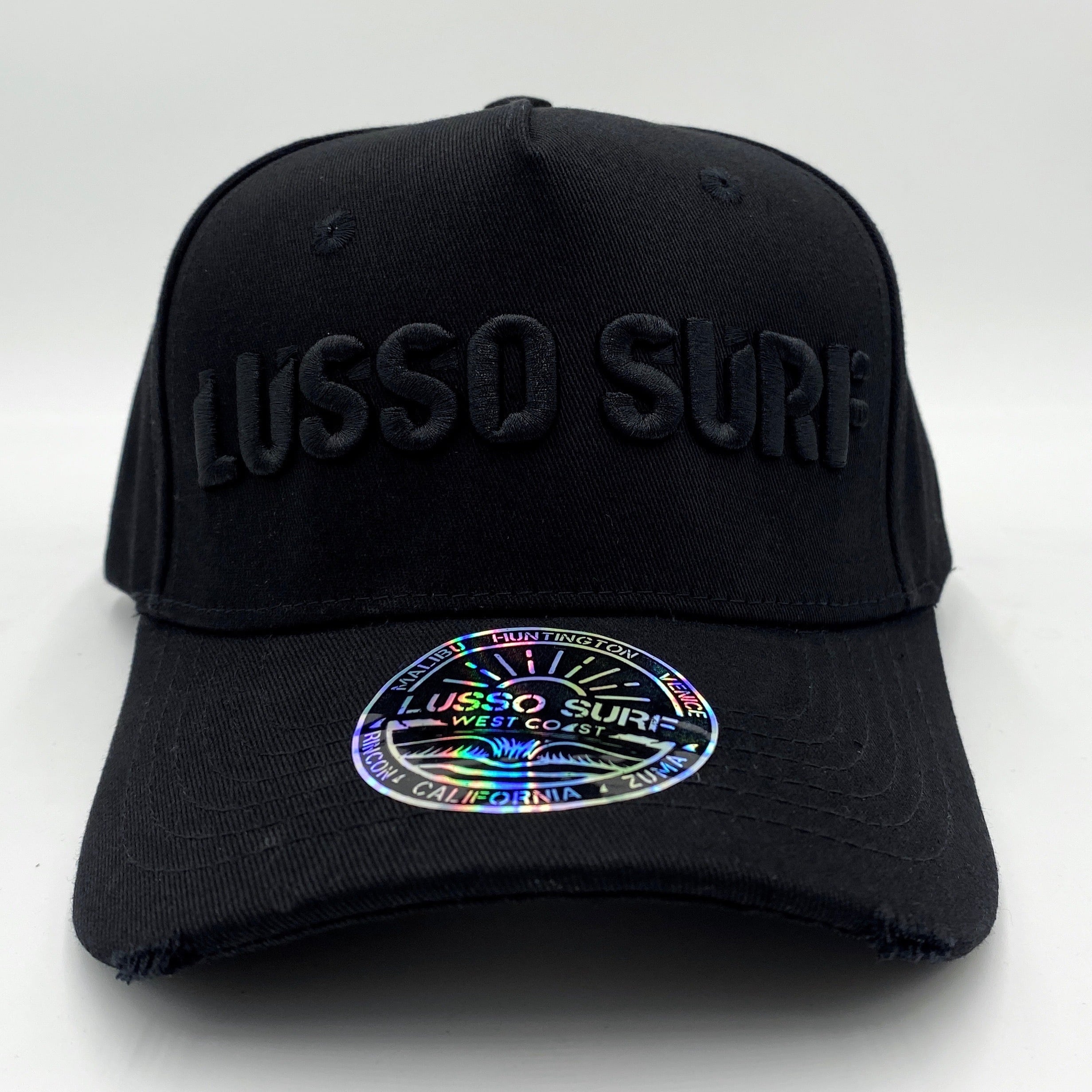 LUSSO SURF Embroidery logo cap【Black/Black】 | LUSSO SURF