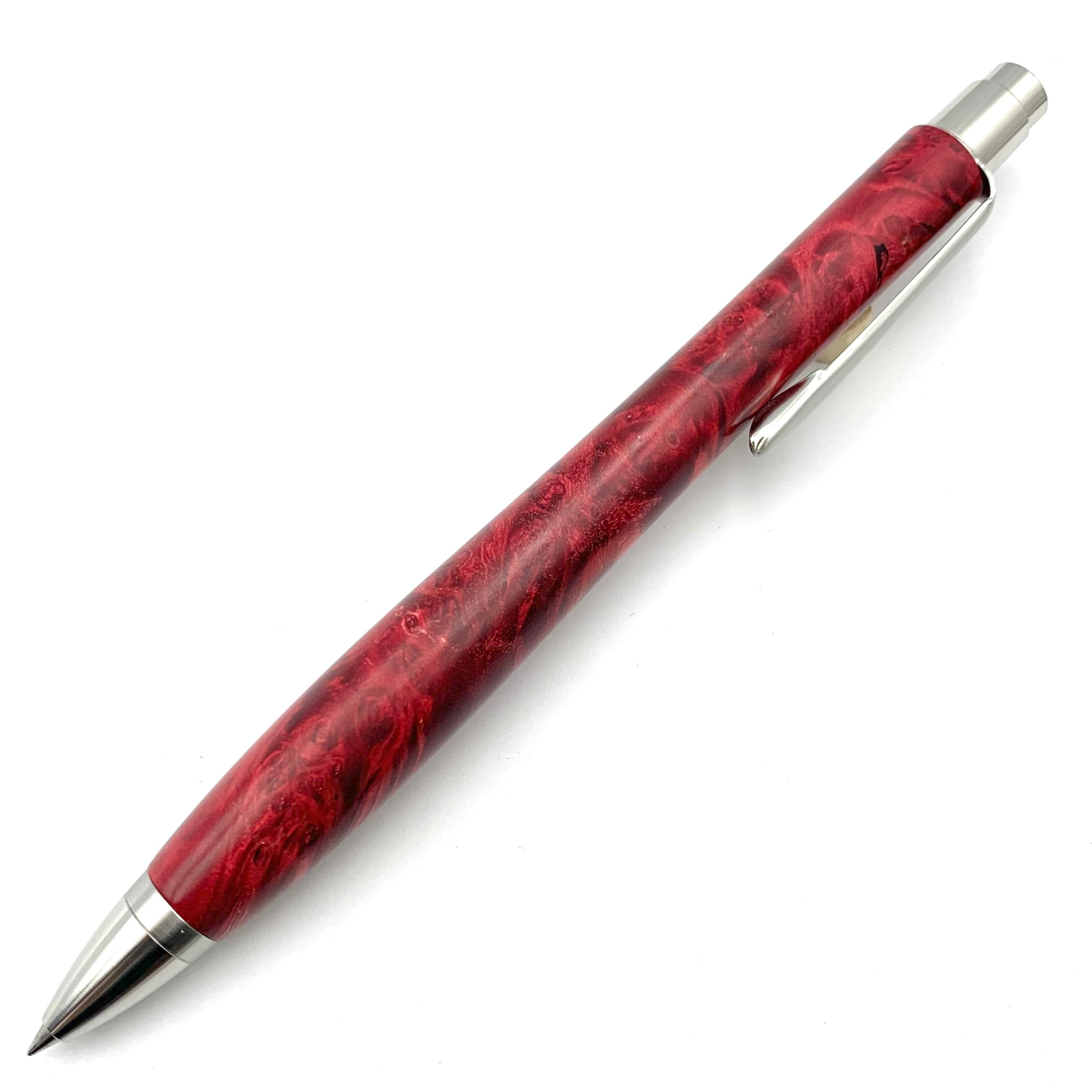 ウッドペンクラフト　ボックスエルダーバールスタビレッド　ボールペン ボックスエルダーバール(スタビ/レッド)-3758】ボールペン | 匠衆・朱椿粋