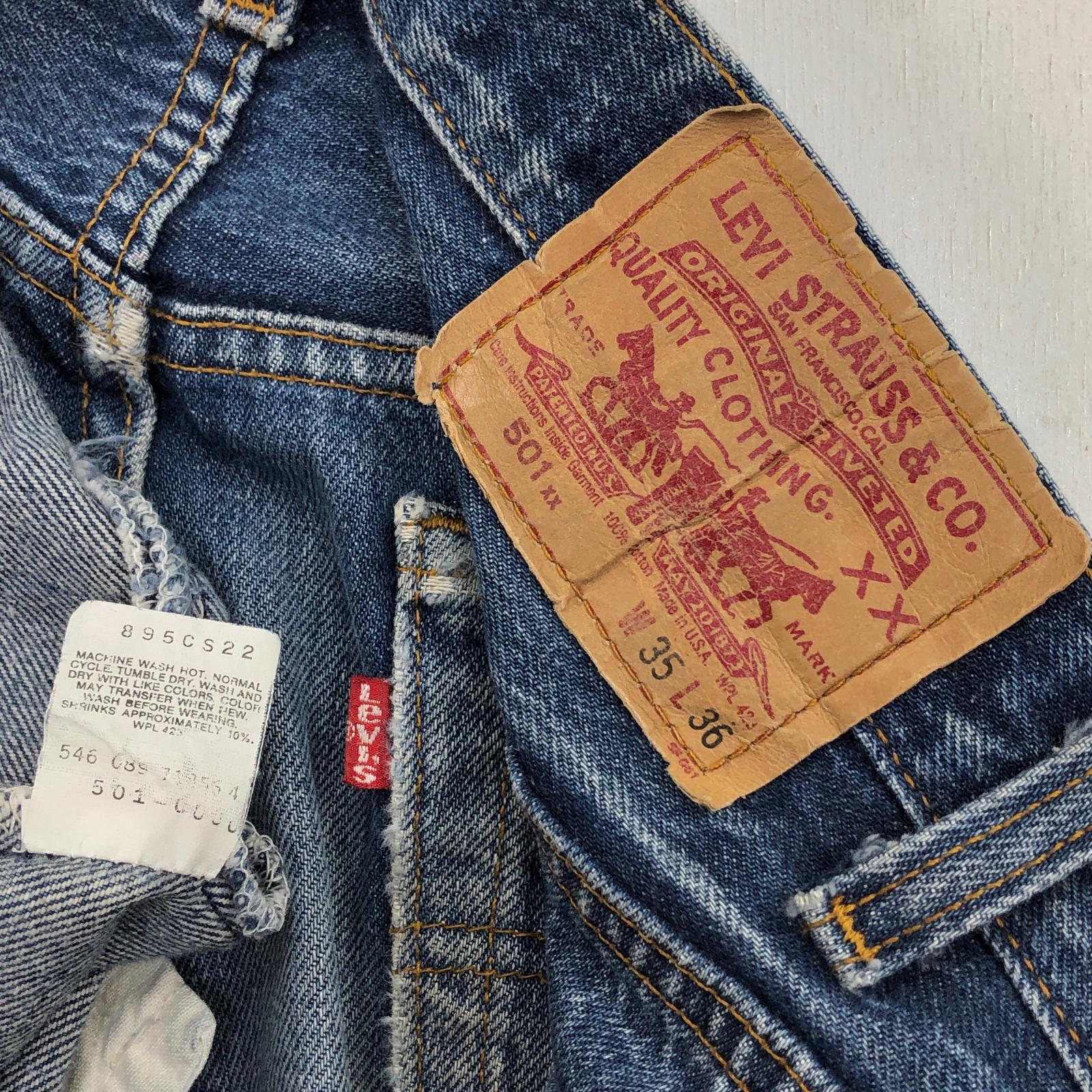 LEVI'S リーバイス 90年代 USA製 501- 0000 脇割り デニムパンツ