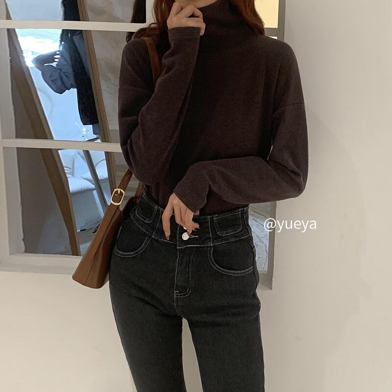 シャツ スタイルルーズトップス ロング ウィンター 冬物 クレセントシティ63855678805