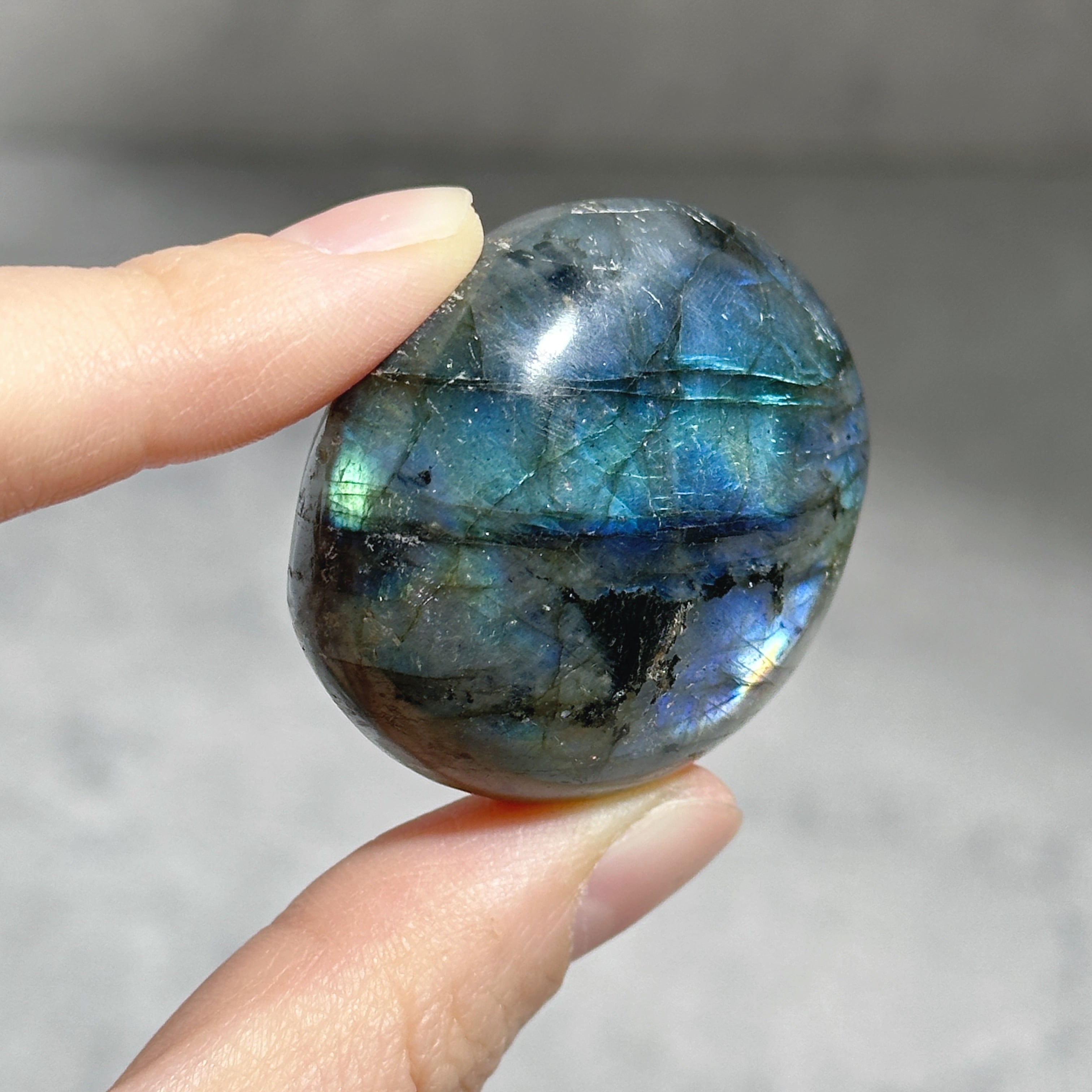 ラブラドライト パームストーン23◇ Labradorite palm stone ◇天然石