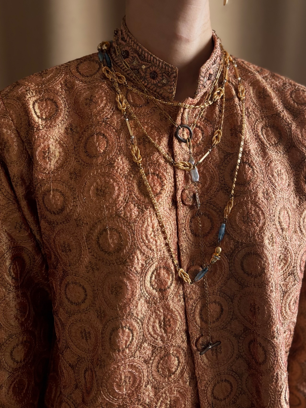 JUNAID JAMSHED embroidery pattern tunic-5072-11