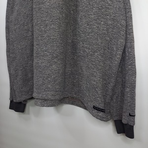 ナイキ　ゴルフ　Vネック　フリース　プルオーバー　無地　刺繍ロゴ　グレー　XXL