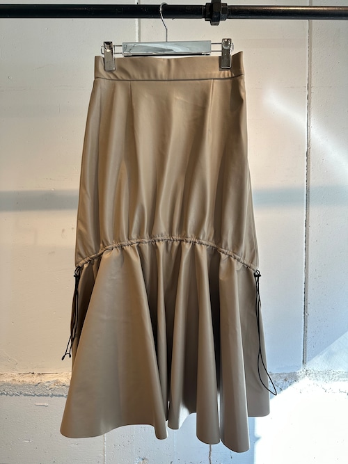 PEIEN　Gather Skirt （BEIGE）