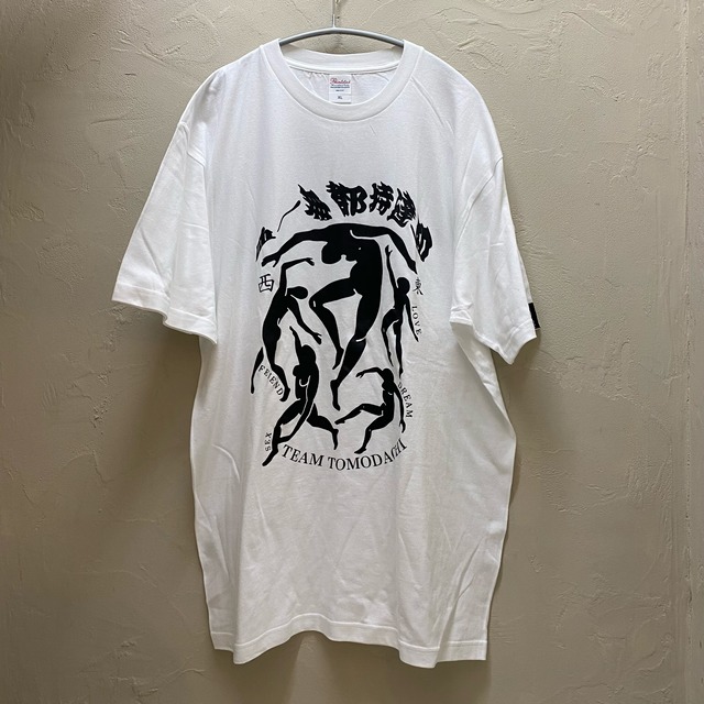 魁組 サキガケグミ TEAM TOMODACHI チーム友達プリントTシャツ サキガケグミ ホワイト　SIZE XL 【代官山05】