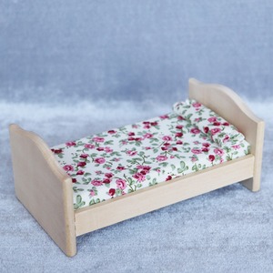 020-30069　ミニチュア家具　bed　キッズベッド Natural