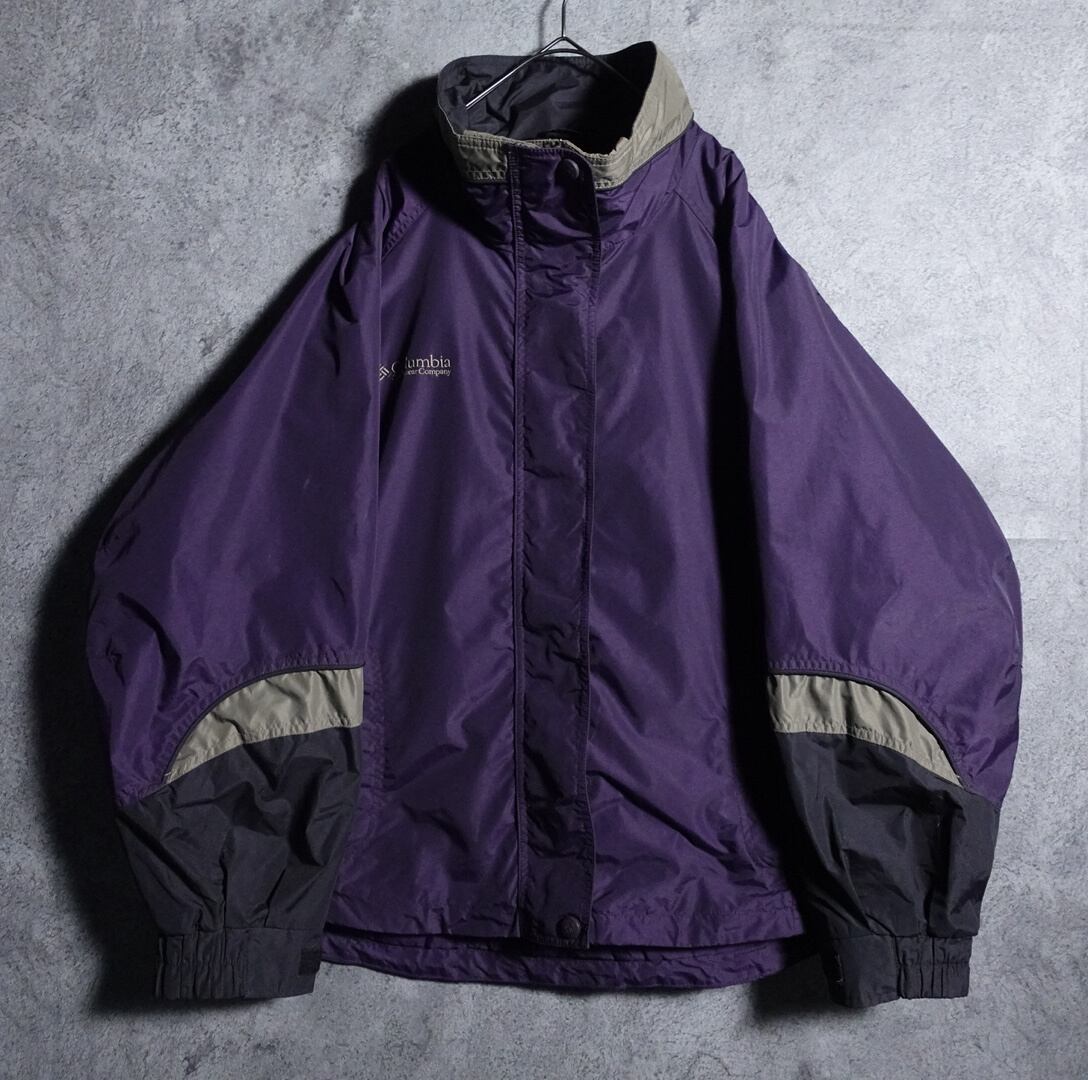 90s “Columbia” Bugaboo Multicolor Embroidered Logo Design Nylon Mountain Jacket