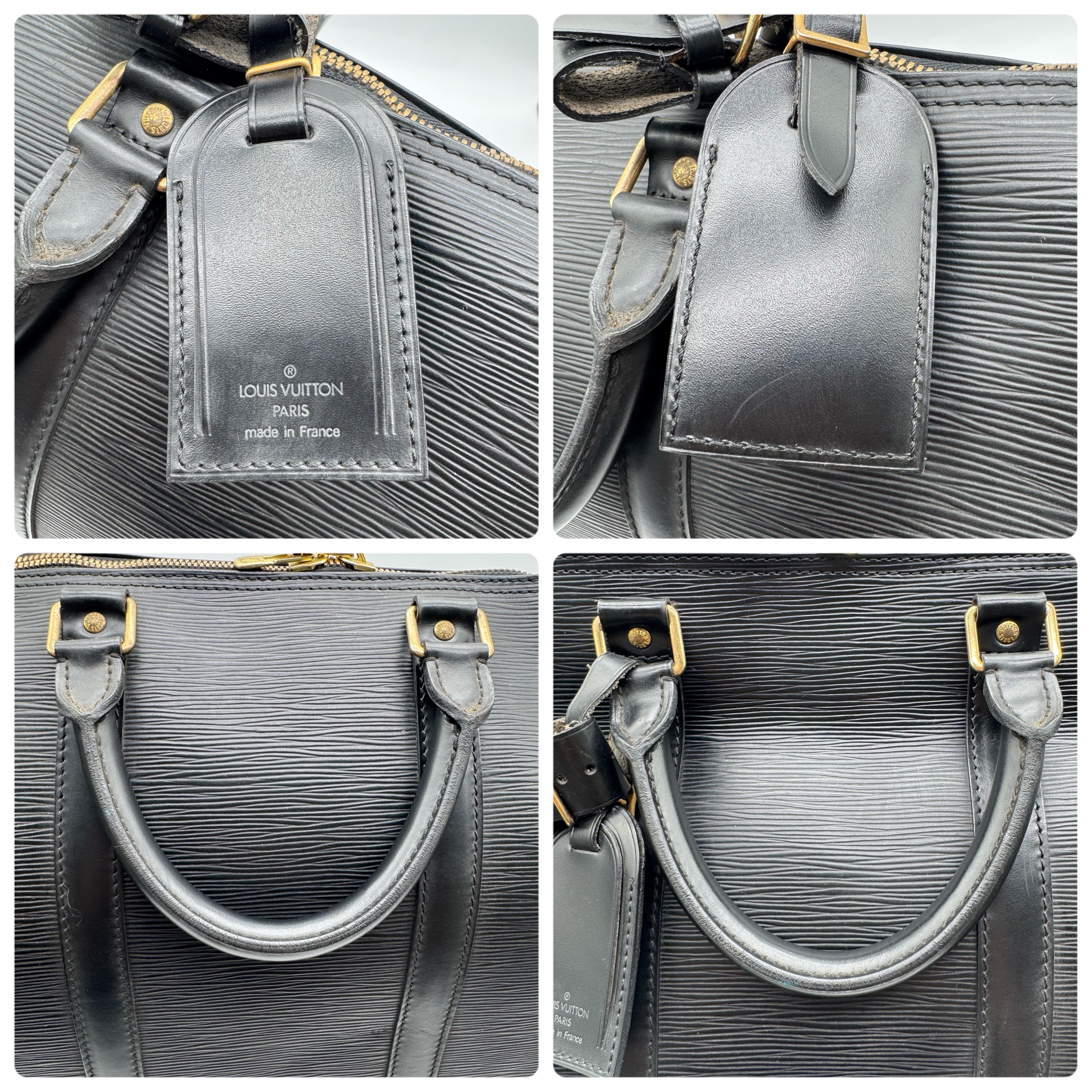 Louis Vuitton エピ ノワール キーポル 50 ボストンバッグ ブラック