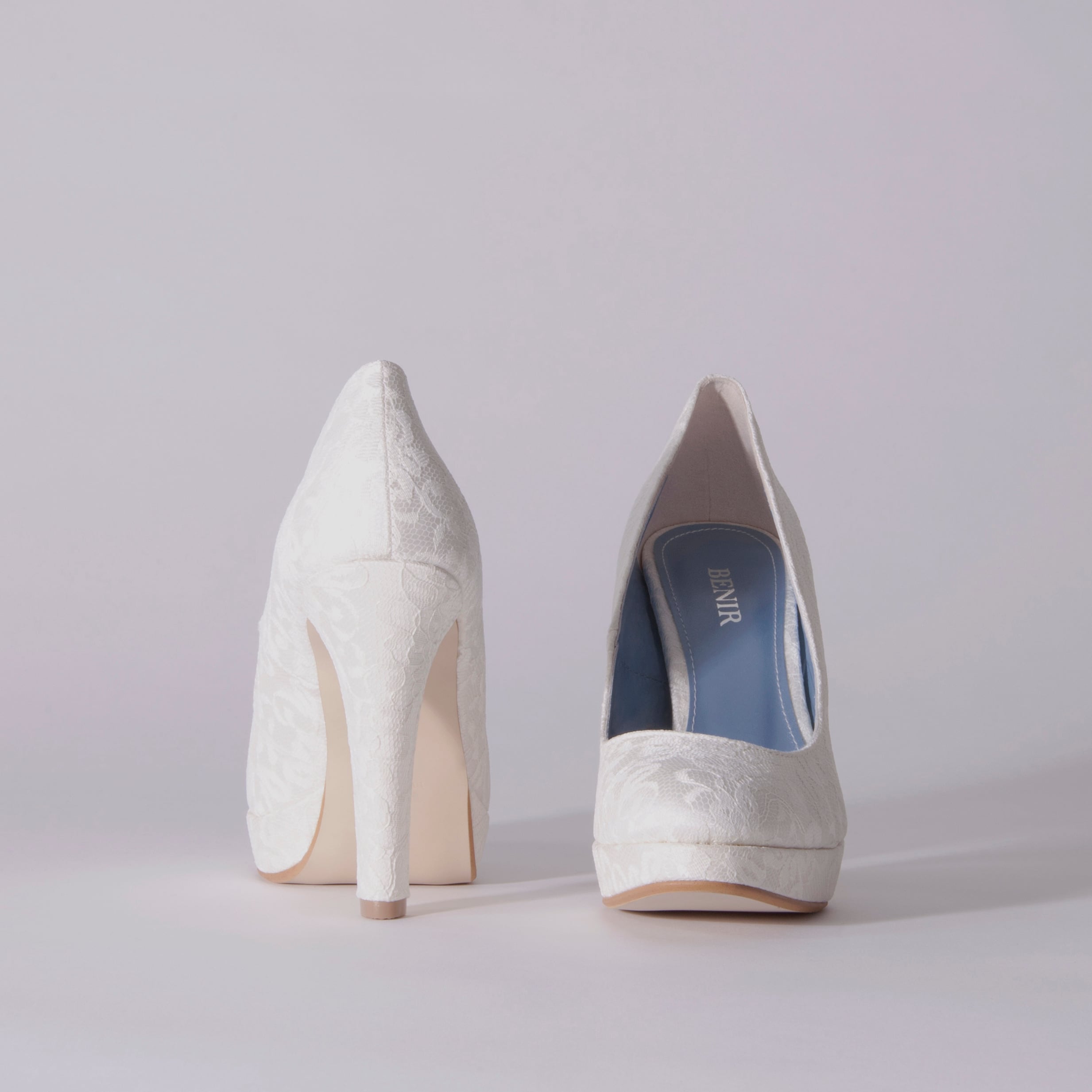 Lace / Close Toe / 12cm / WH 【1122 WH】 | BENIR ONLINE STORE 