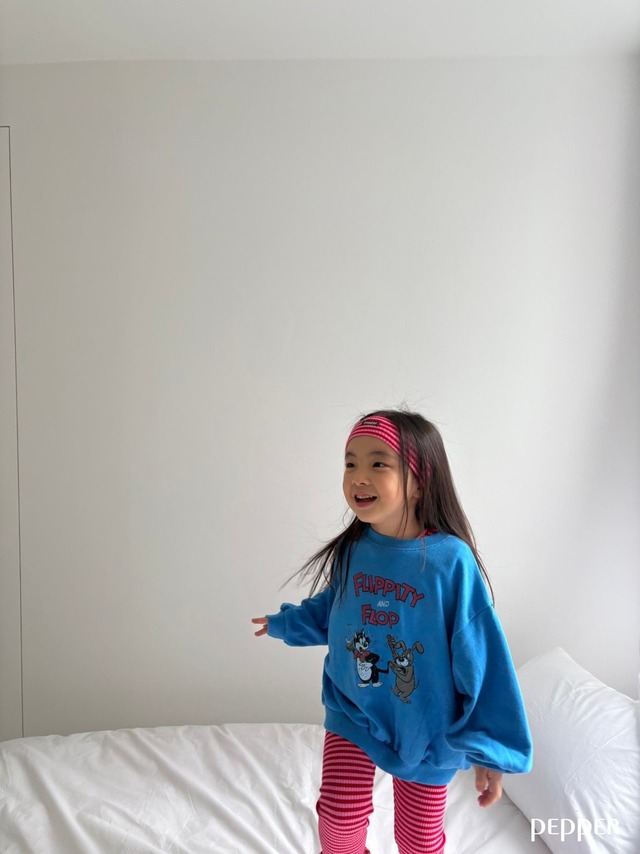 【即納】PEPPER/Hotdog Man to Man(blue/M)