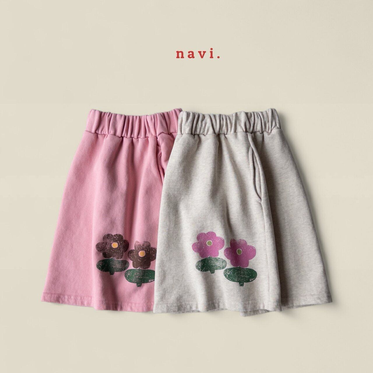 «Sold out»«ジュニアサイズあり»«navi» リリースカート 2colors