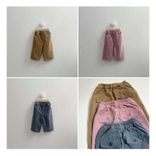 【取寄】minirobe ボタンピーチパンツ|冬服|韓国子供服