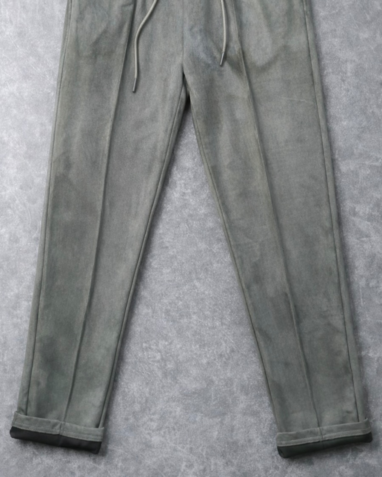 【艶脚端正】ソフトスウェード調スウェットパンツ