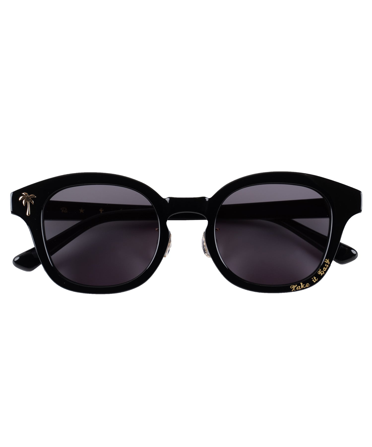 Re:room】N.S.H TAKE IT EASY BLACK FRAME SUNGLASSES FOR #Re:room 