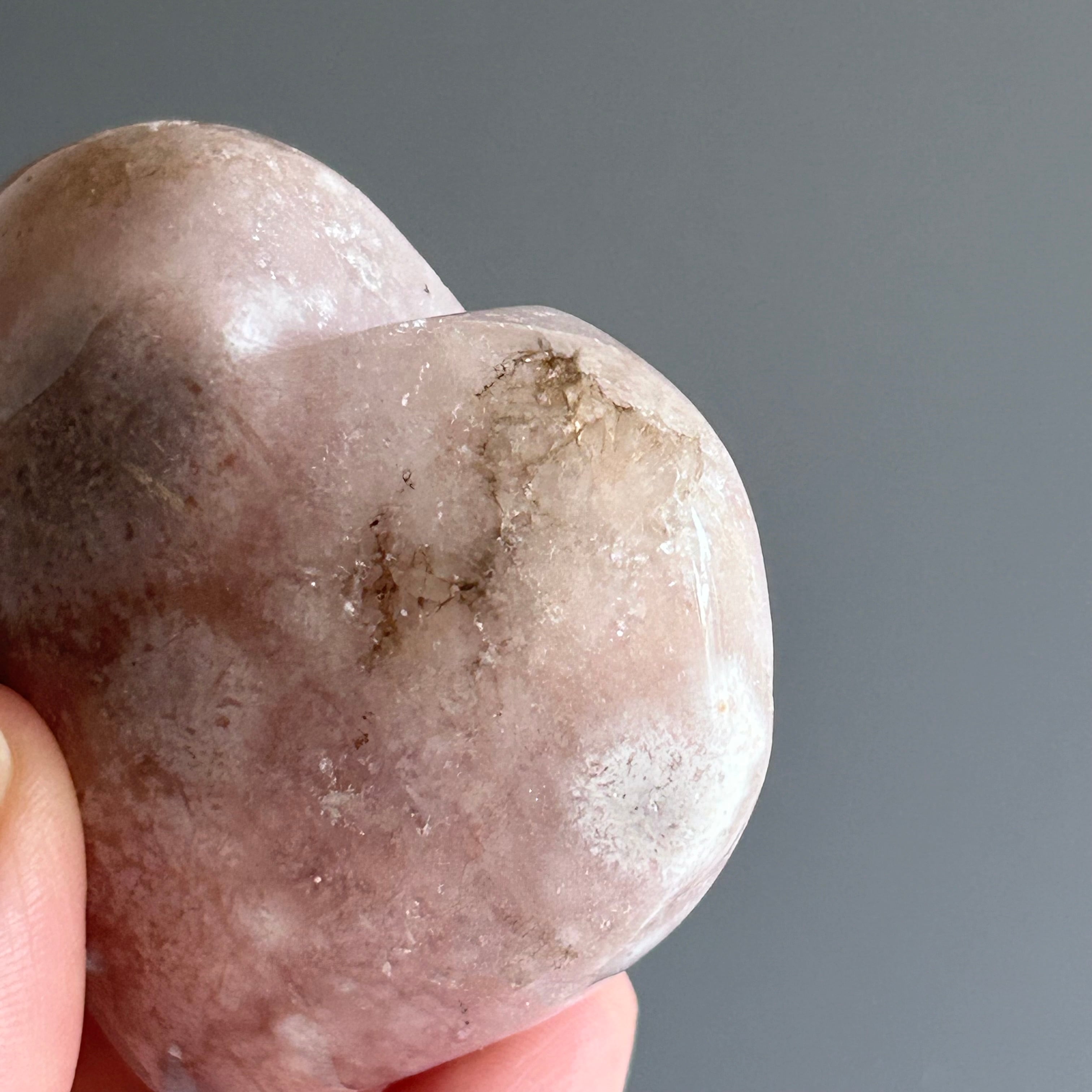 ピンクアメジスト ハート A | Violet Beaming Stone 〜天然石ショップ〜