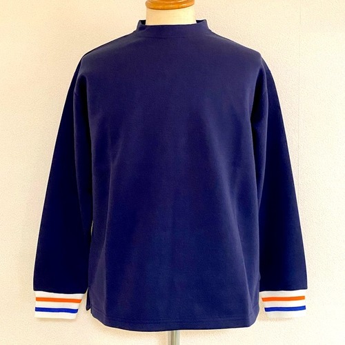 Switch Color Rib L/S T-shirts　Navy