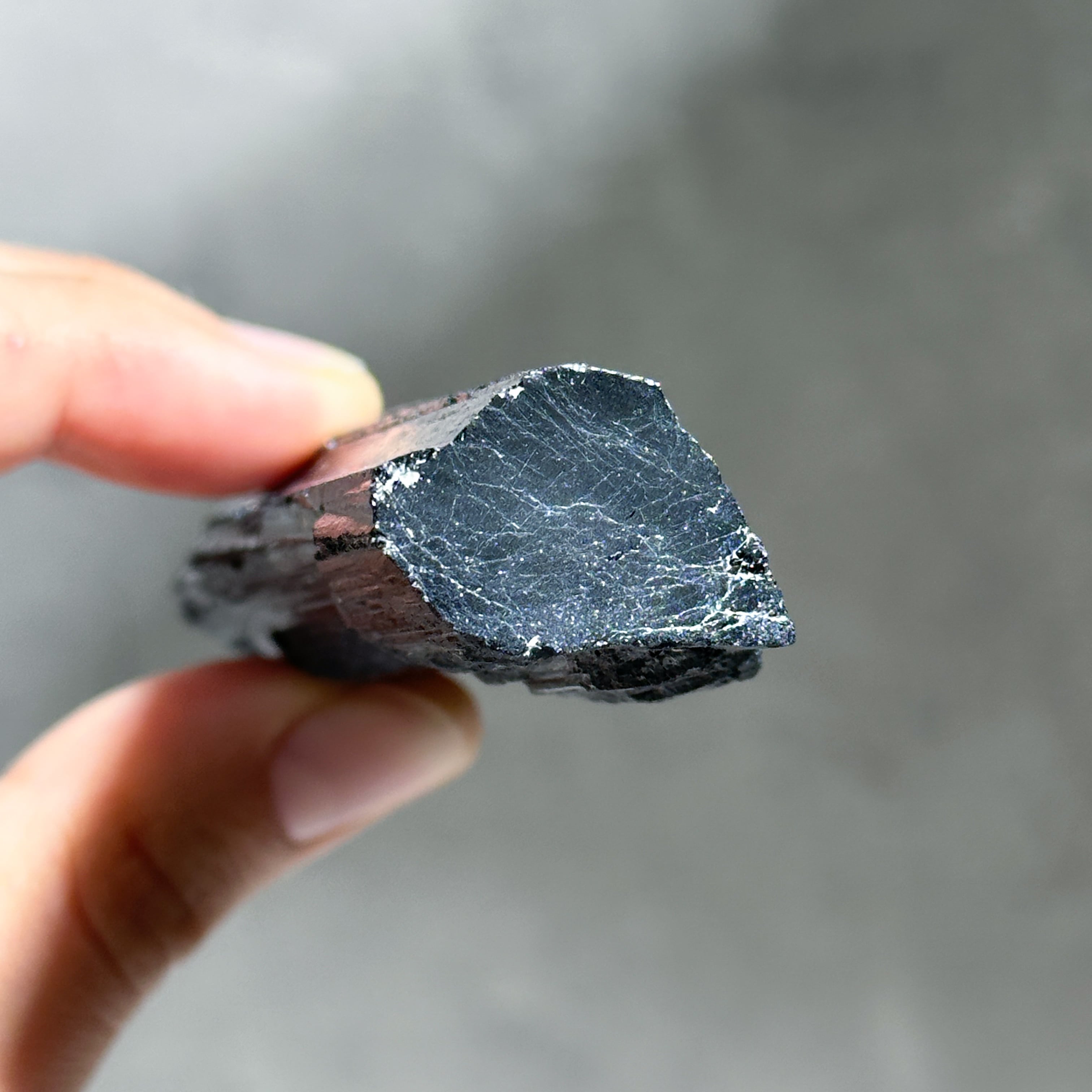 クンツァイト・ブラックトルマリン・パイライト　共生ポイント　太め タワー ブラックトルマリン タワー01◇ Black Tourmaline ◇天然石・鉱物