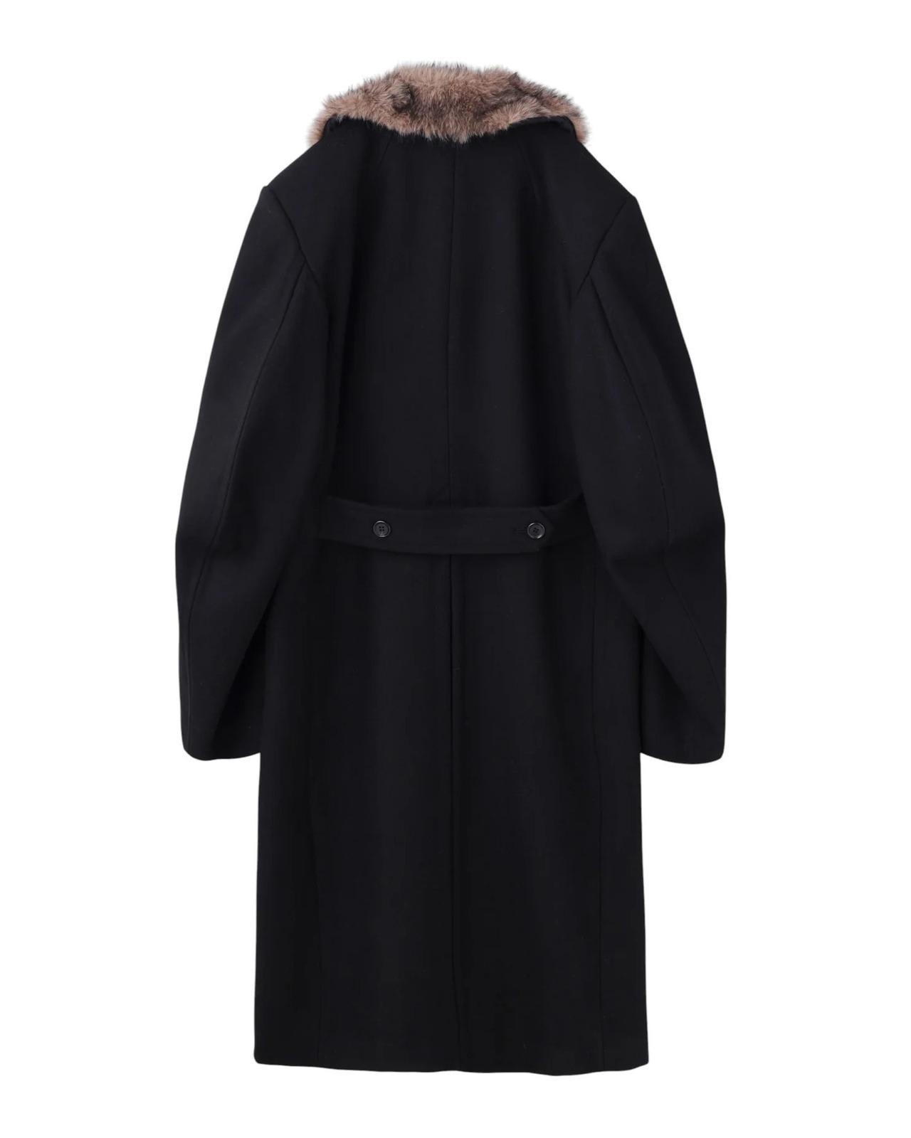 JOHN LAWRENCE SULLIVAN / HEAVY MELTON DOUBLE BREASTED MILITARY COAT