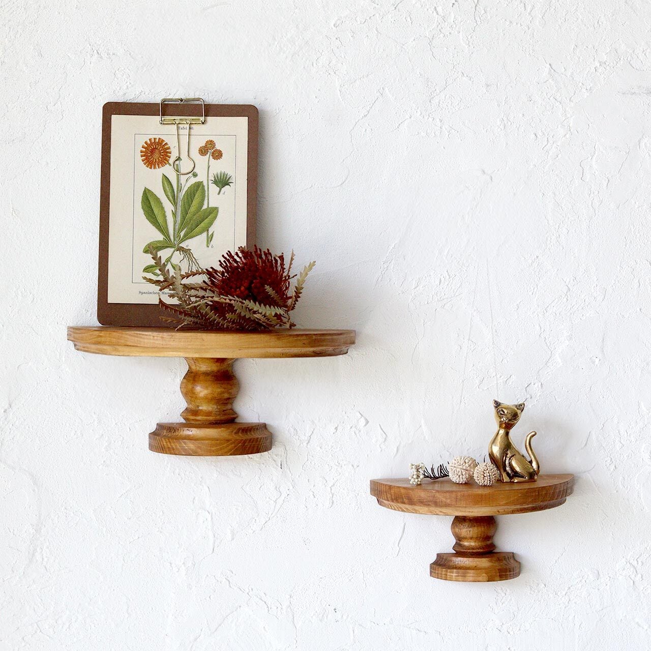 Sサイズ）ちょっとさみしい壁にいかがですか？パインウォールスタンド