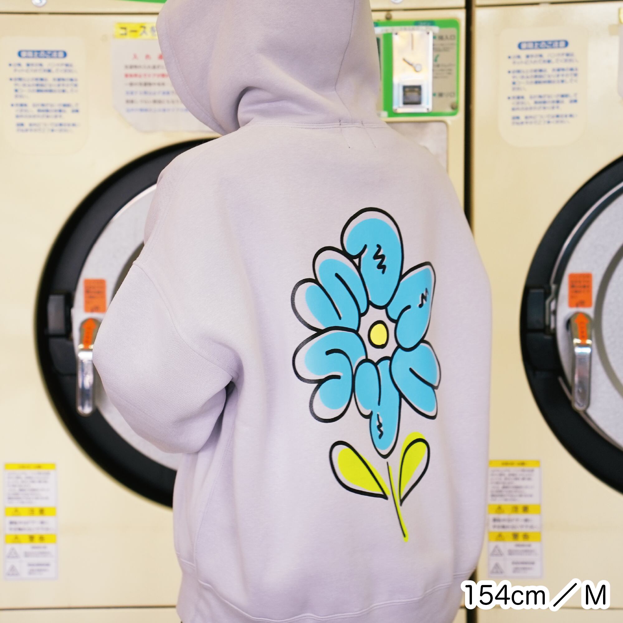 davryu flower Big HOODIE [サンド] | adamth