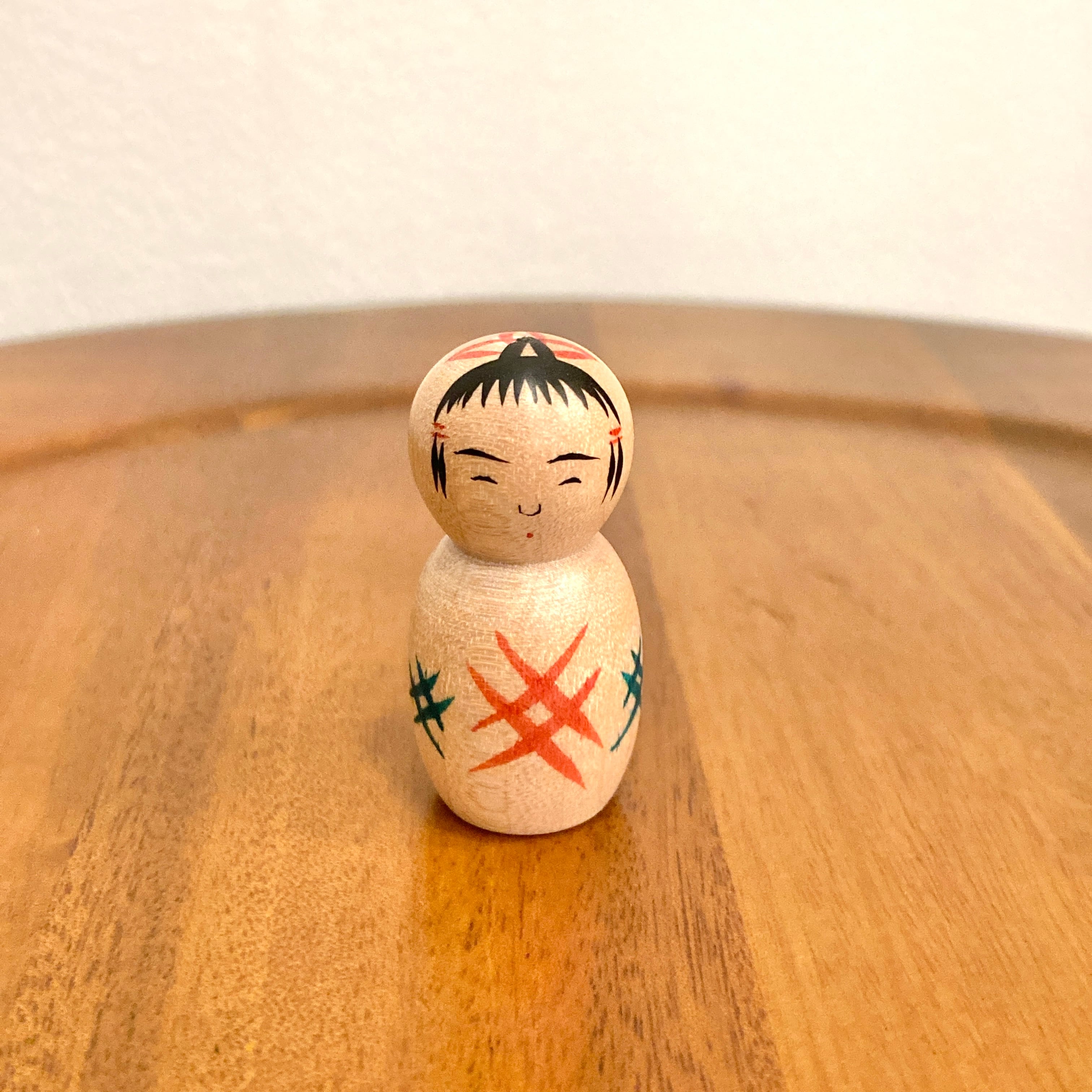 岡本雄工人：鳴子系】こけし ミニこけし：約1.3寸 3.5㎝ N4YO-24