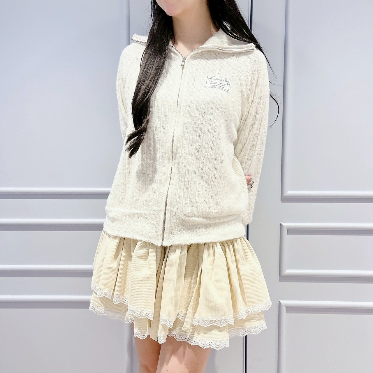OLLEBOREBLA ジップアップニットジャケット ジップニットジャケット | lilLilly official webstore