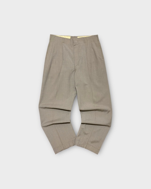 【VINTAGE】1950’s Wool Nep Two-Tuck Slacks