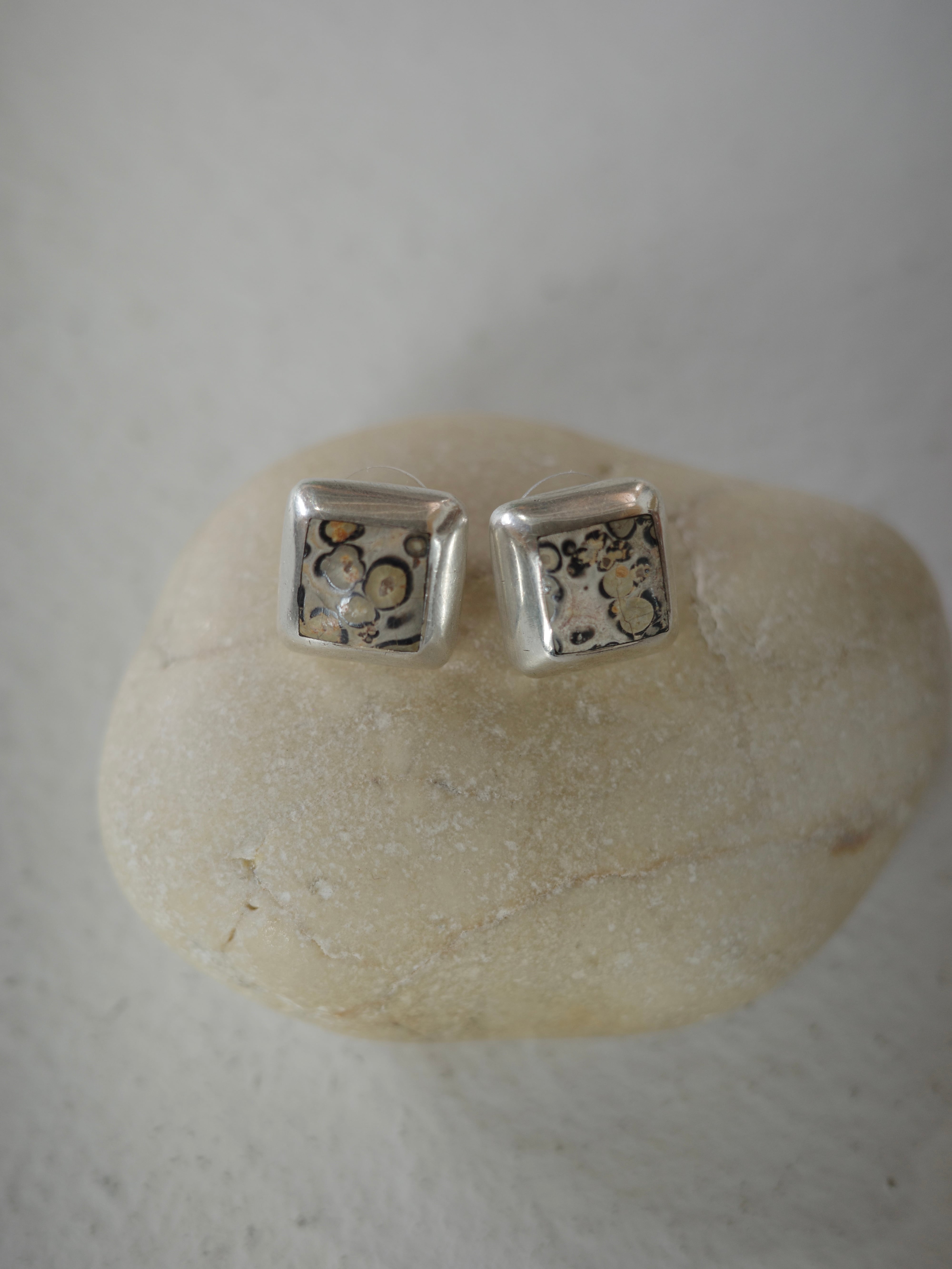 <vintage>jasper square design pierce