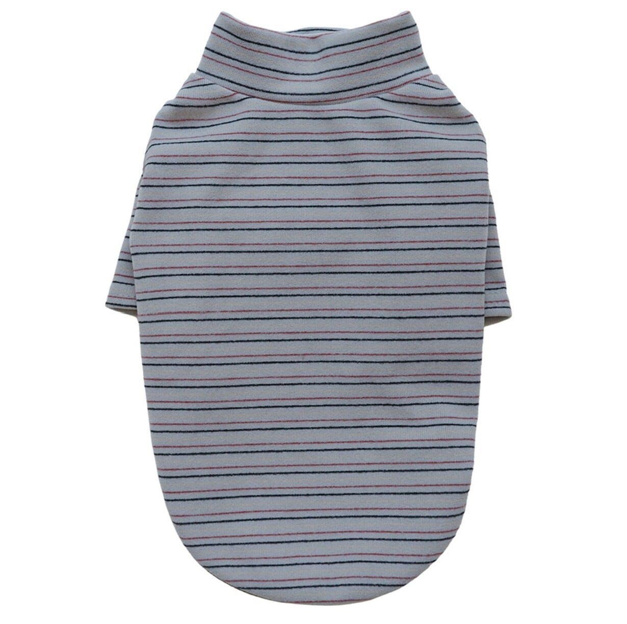予約【noonoosoom】fluffy stripe basic turtle neck t shirt (Gray)