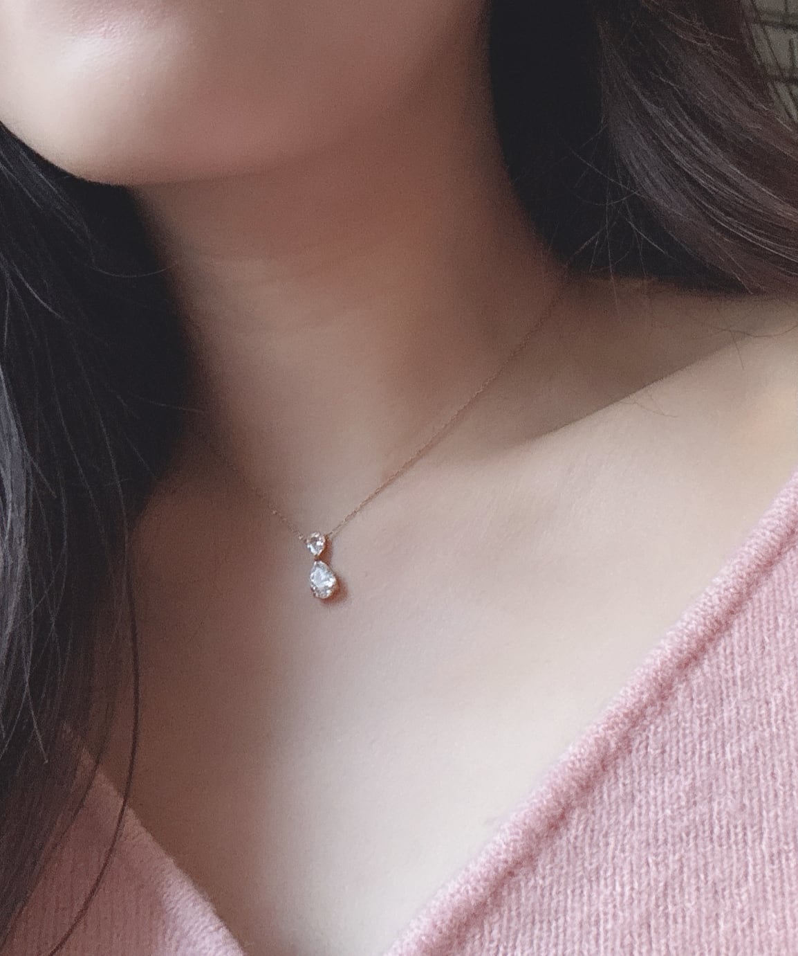 ペアシェイプネックレス [266] | SASSY ANGEL