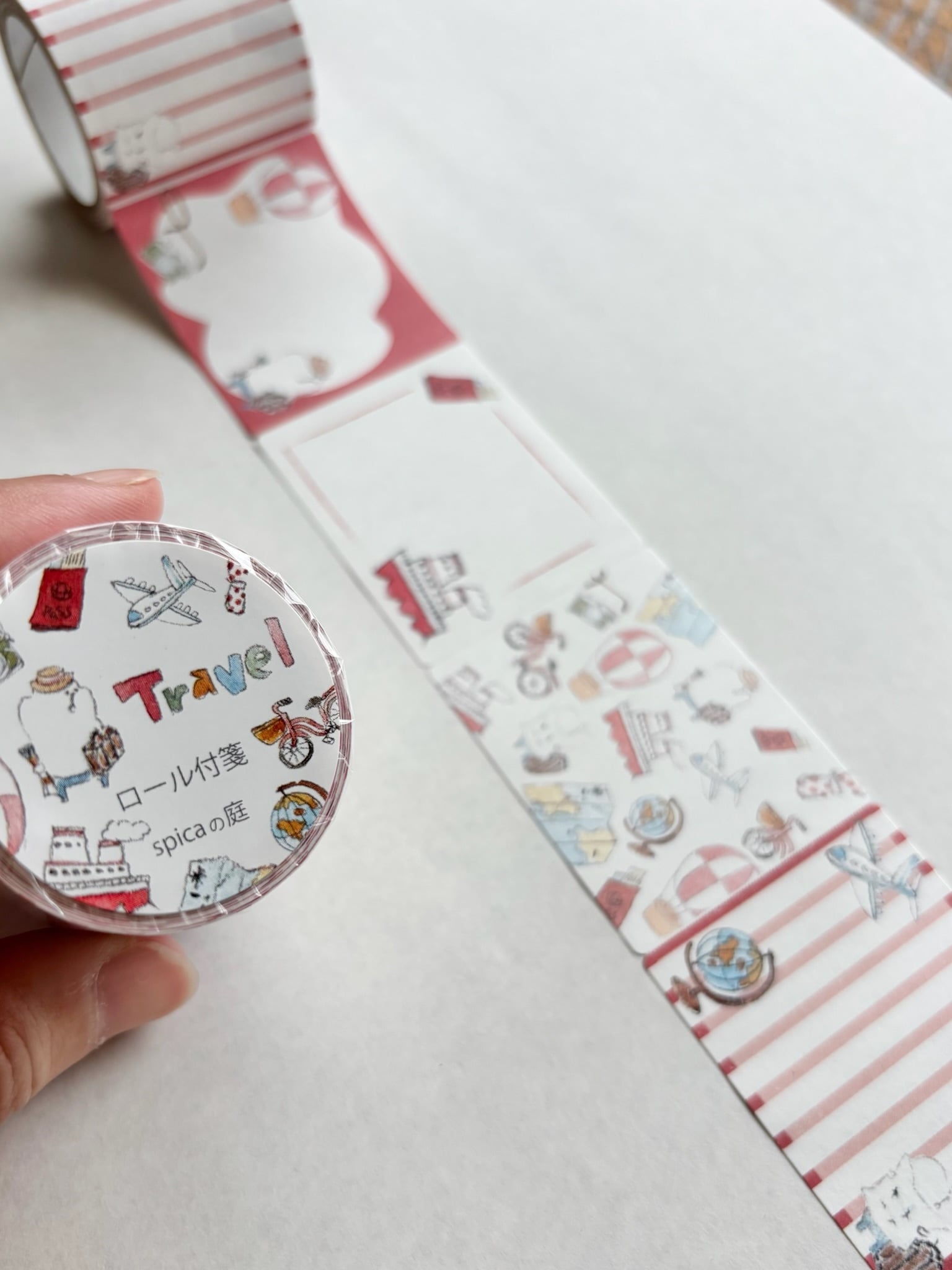【ロール付箋】muuちゃん - Travel - 40mm×3m (60cut) | spicaの庭 (RF2)