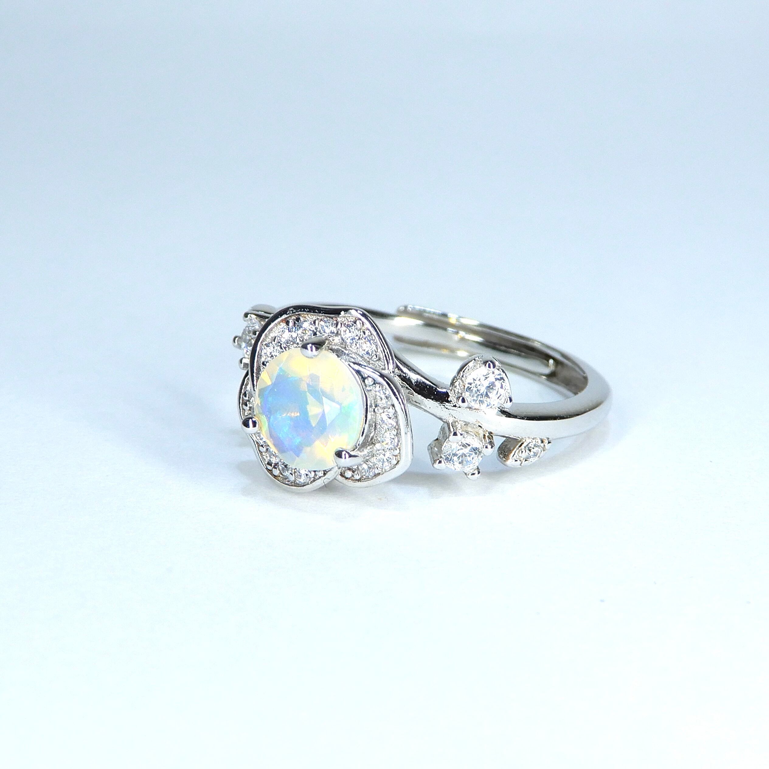 Rose Ring♦︎エチオピアンオパール♦︎SVカラー