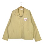 70s キングルイ USA製 ヴィンテージ スウィングトップ ユニオンチケット ワッペン コットンジャケット ベージュ KING LOUIE サイズXL 古着 DZ0792