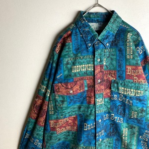 ~"long sleeve shirt" allover pattern~