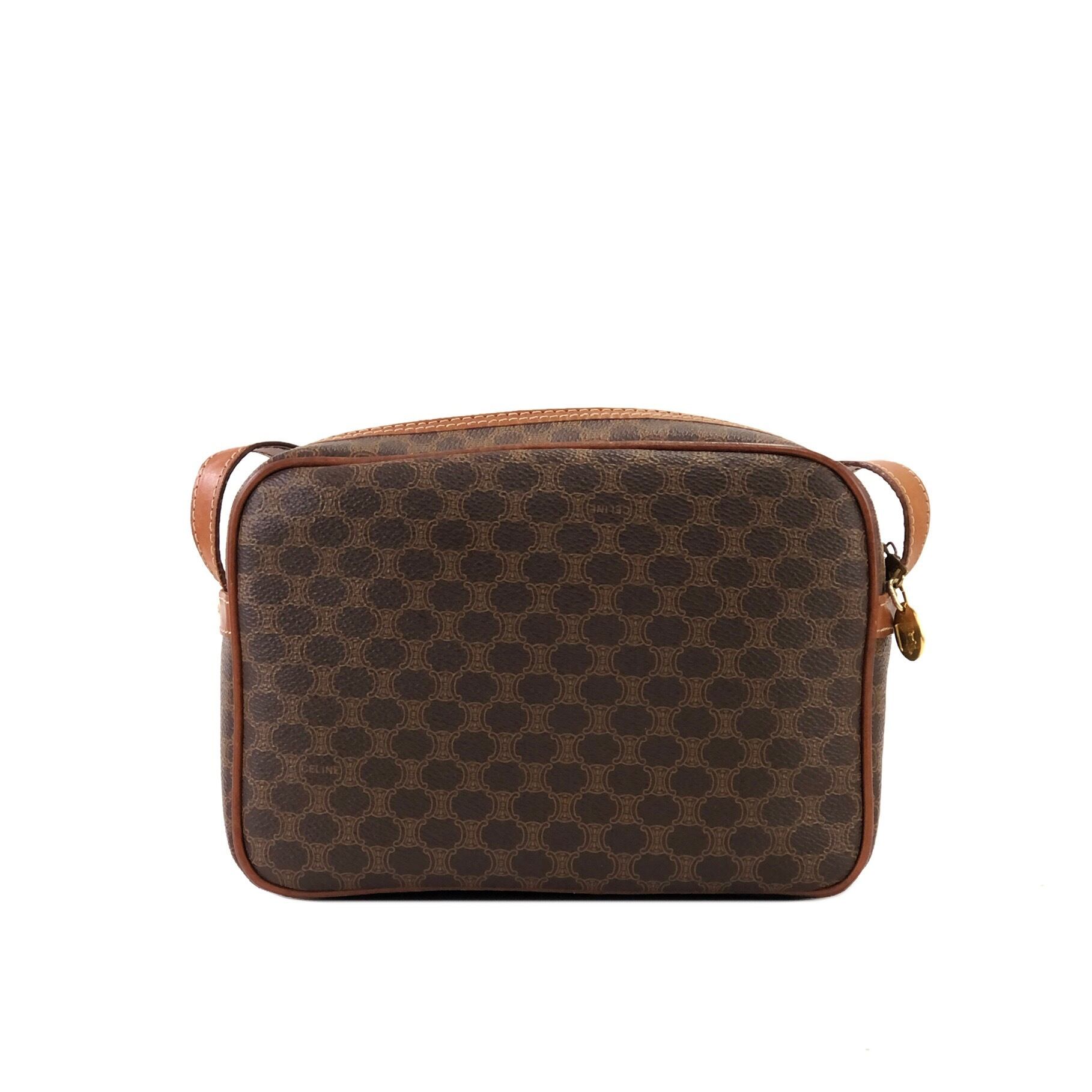 CELINE セリーヌ マカダム ブラゾンモチーフ ショルダーバッグ