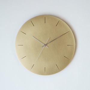 minimal wall clock 300 _ line / brass　壁掛け時計 300 線 / 真鍮